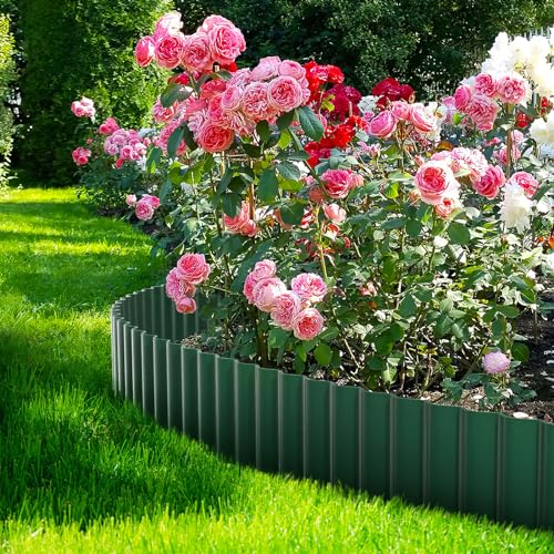 Corrugated Metal Garden Edging 12" x 20Ft (Green)
