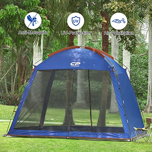 Screen House Tent 10 x 10 Ft Screened Mesh Net Wall Canopy (Blue-2 / 10'x10')