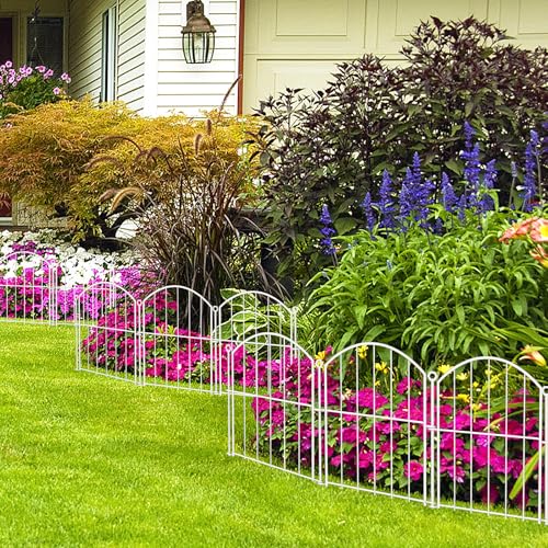 Decorative Garden Fence (White / 17 in(H))