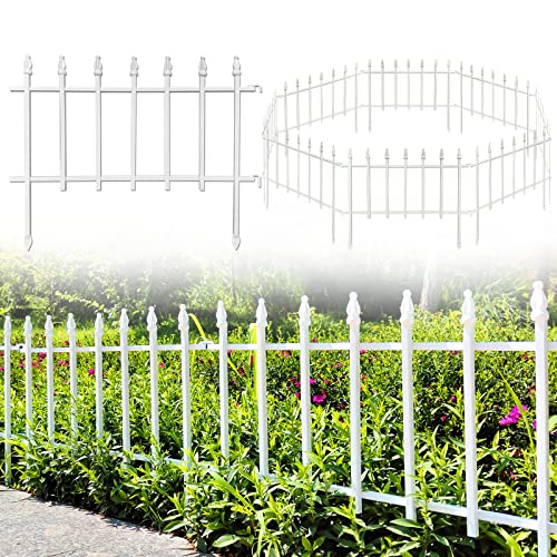 18"H x 22"W Decorative Metal Garden Border Fence (13.76 Sq Ft)