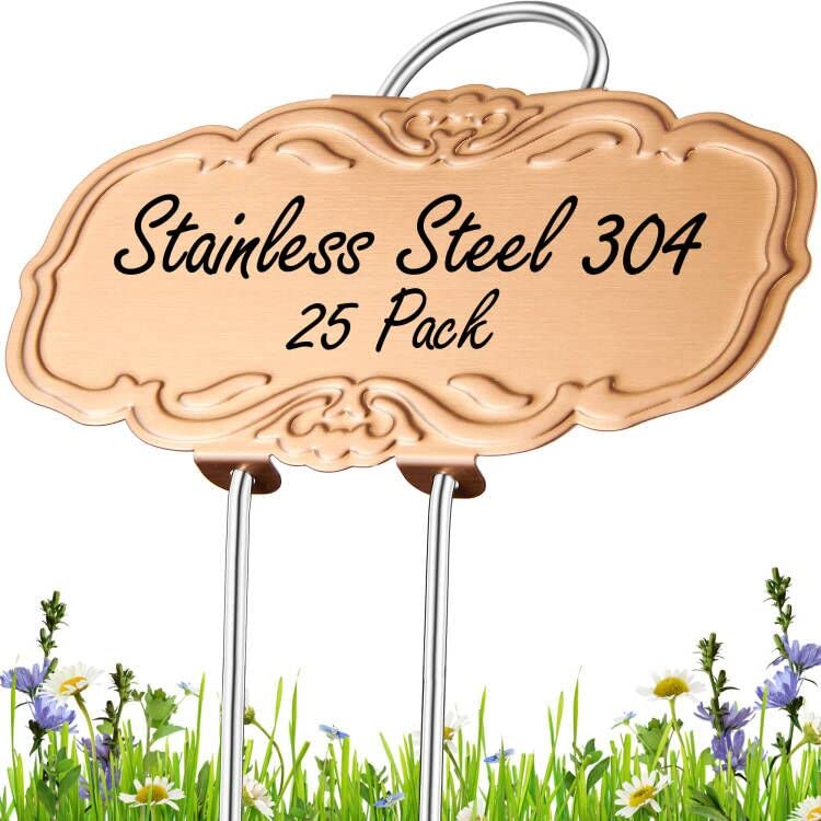 Updated Metal Plant Labels for Garden (25 Count)