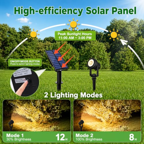 Solar Spotlights Outdoor Waterproof