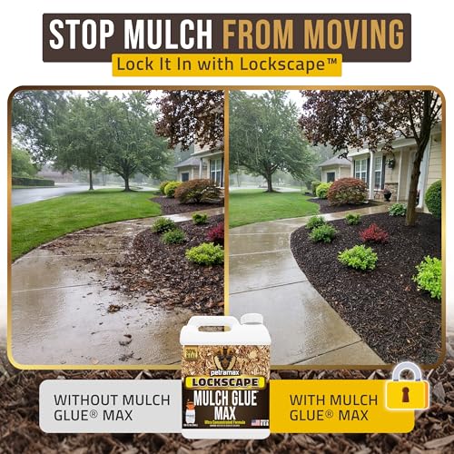 Max Lockscape Rock and Mulch Glue for Landscaping with Sprayer (1 Gallon)