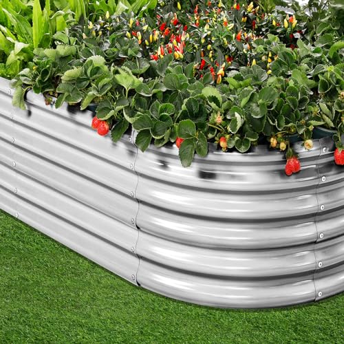 4×2×1.5ft Galvanized Raised Garden Bed Kit