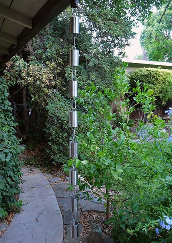 Kenchiku Rain Chain (11 Feet / Stainless Steel)