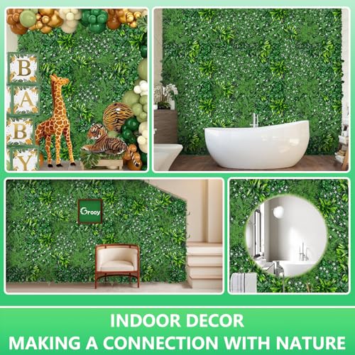 Artificial Boxwood Panels (Dracaena 2 / 12PCS 20''x20'')