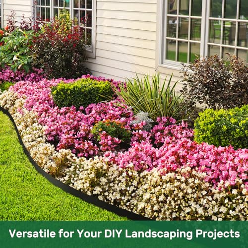 Garden Edging 40FT Landscape Edging Kit 2 Inch Height Plastic Garden Border