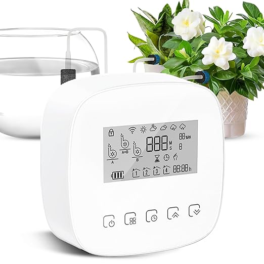 Automatic Drip Irrigation System with Timer, for 20 Potted Plants, Indoor Outdoor Watering Kit for Garden, Raised Beds & Greenhouse/Works with Alexa