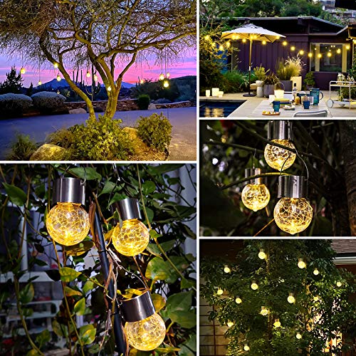 32Pack Outdoor Hanging Solar Lights (Warm White / 32P)