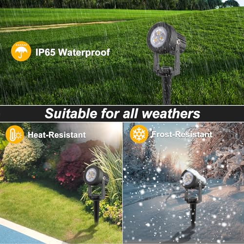 Solar Spot Lights Outdoor (4 Count)
