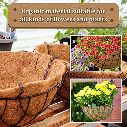 4 Pack 20 Inch Hanging Basket Coco Liners Replacement (4pcs / 20 Inch)
