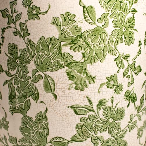 7.7" Large Green Plant Pots (Distressed Sage / Large - No Drain Holes)
