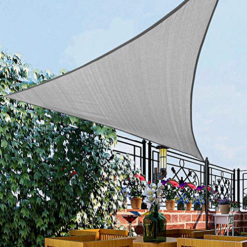 8'x8'x8' Sun Shade Sail Gray Curved Triangle (Gray / 0 8' X 0 8' X 0 8')