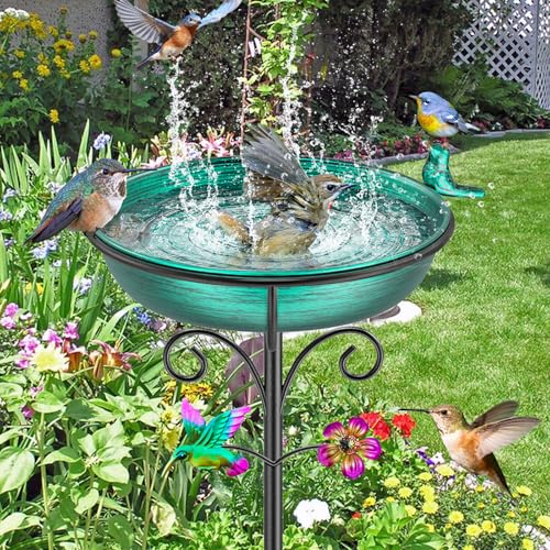 38.6in Bird Baths for Outdoors
