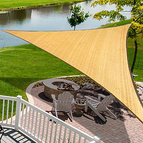 15'x15'x21' Sun Shade Sail Sand Curved Triangle (Sand / 1 5' X 1 5' X 2 1')