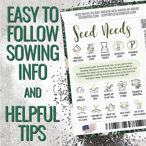 Wormwood Seeds to Plant Heirloom Non (2 Packs)
