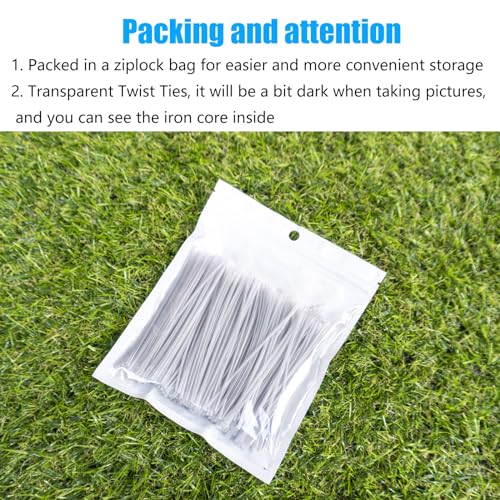 Plastic Clear 4" Twist Ties (4 Inch / Clear)