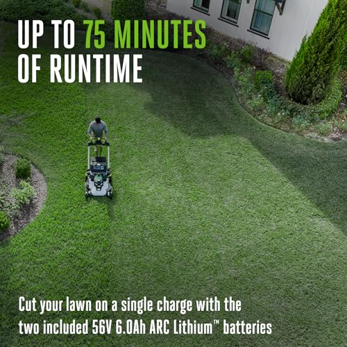 Electric Lawn Mower (30" / w/(2) 6.0Ah Batteries + Charger)