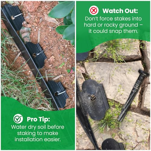 Garden Edging Border (black / 4 Inch x 200FT)