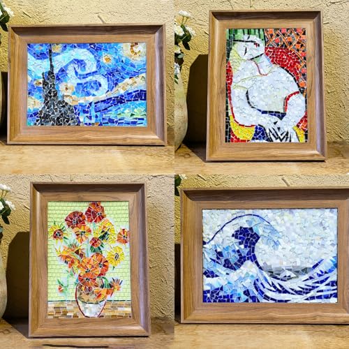Gray Mixed Irregular Mosaic Glass Mosaic Tiles Pieces (Gray)