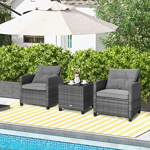 3 Pieces Patio Furniture Set