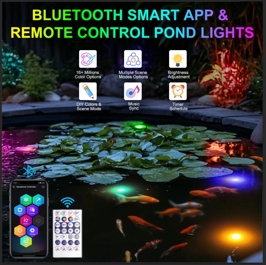 RGB Underwater Pond Lights (3 Count)