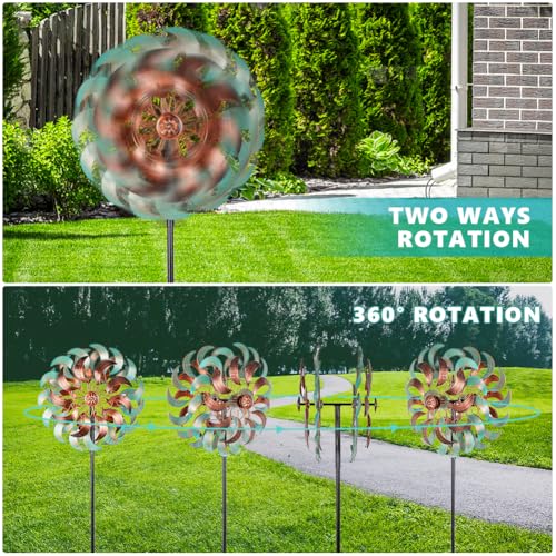 360° Wind Spinners Outdoor (13inch(Turquoise))