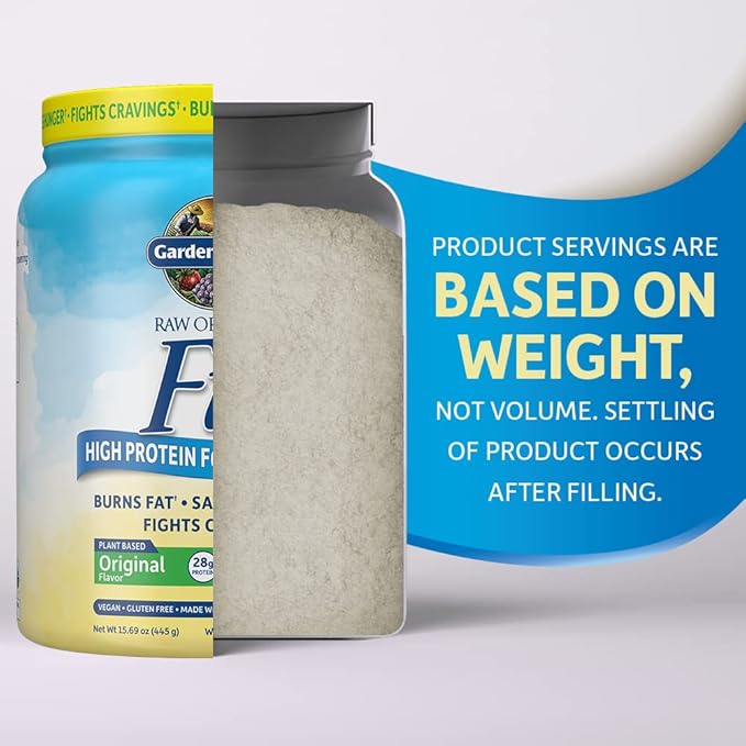 Garden of Life Raw Organic Fit Original Flavor Vegan Protein Powder – 28g Plant Based Powder for Weight Management, Raw Protein, Probiotics & Fiber, Non-GMO, Gluten-Free, Vegan, 10 Servings