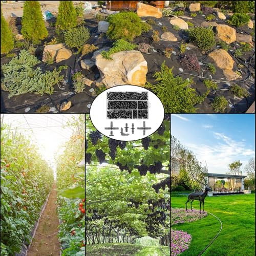 600 Pcs Barbed Connectors Drip Irrigation Fittings Kit (600 Pcs (1/4" barbed connectors))