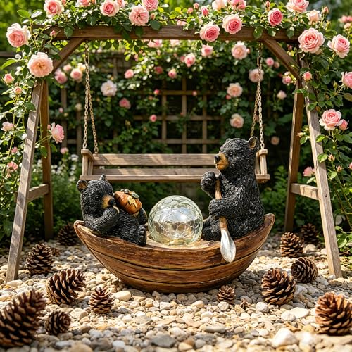 Garden Statue of Bear (Colorful)
