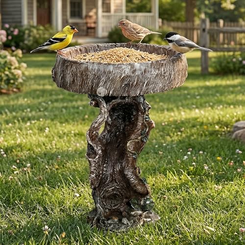 Bird Baths for Outdoor (24.4 inch H)