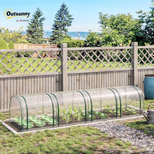 13' x 3' x 2.5' Mini Greenhouse Portable Tunnel Green House Clear (13' x 3' x 2.5' / Clear)