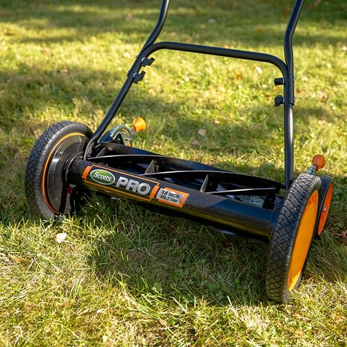 716-18S 18-Inch 7-Blade Push Reel Lawn Mower, Green (18-Inch, 7-Blade)