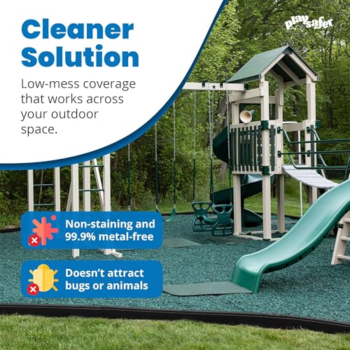 Rubber Mulch Nuggets Protective Flooring for Playgrounds (32000 Ounce)
