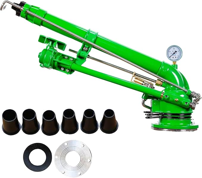 Farm Irrigation Sprinkler, Adjustable Watering Spray, 360° Large-Area Watering Spray, Irrigation Watering Sprinkler for Farms Orchards Tea Gardens Forestry Lawn