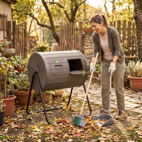 Compost Tumbler (Coffee / 37.5 Gallon)
