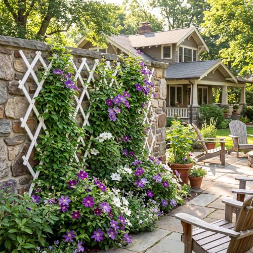 Expandable Garden Trellis (White / 38"x89")