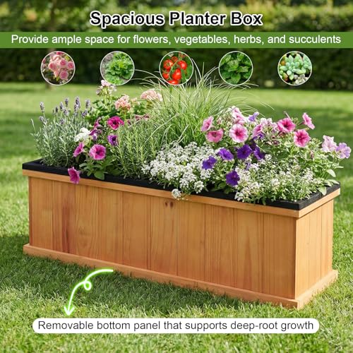 Outdoor Raised Garden Bed (Orange / 40"x13"x12")