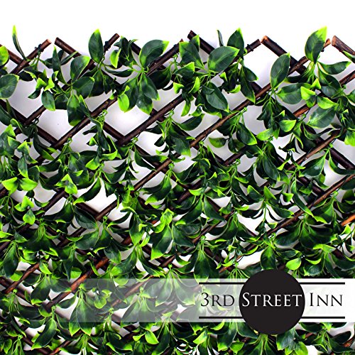 Artificial Greenery Bamboo Trellis for Privacy (Gardenia Leaf)