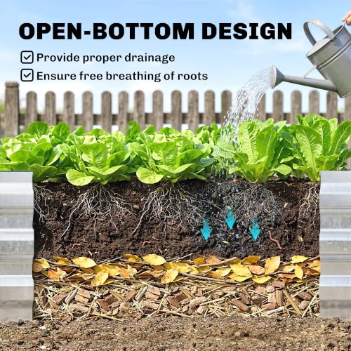 4 x 3ft Metal Planter Box with Mini Greenhouse (Clear and Gray)