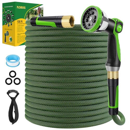 Non Expandable Garden Hose 100 FT (Green / 100ft)