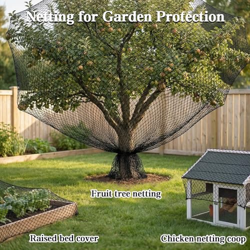 25 x 100 FT Bird Netting (25' x 100' - 1" Mesh)