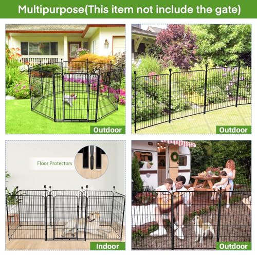 48in Tall Garden Fence No Gate (17.7 Foot)