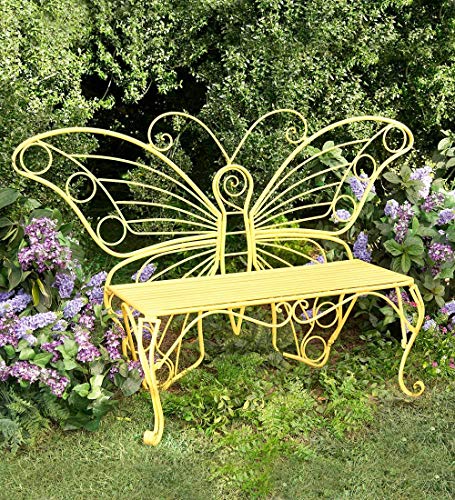 Weatherproof Butterfly Outdoor Bench