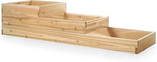 All Things Cedar 3-Tier Raised Garden Planter Bed Box, Western Red Cedar Build