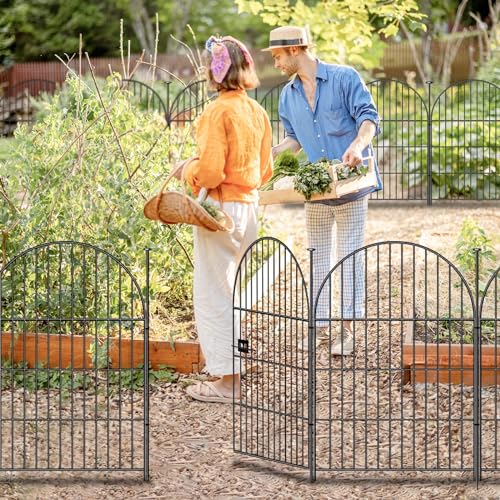 20 Panels Garden Fence with Gate (419520 sq inches)