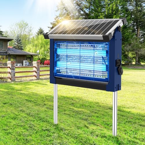 Solar Bug Zapper Outdoor (Blue)