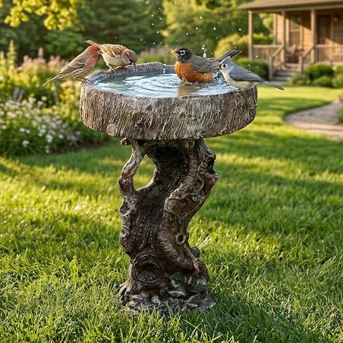 Bird Baths for Outdoor (24.4 inch H)