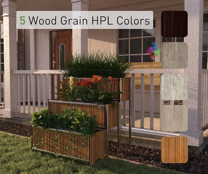 Foreman Raised Garden Bed - 36”Lx24”Wx14”H - Elevated Planter Box for Backyard Patio Balcony - Garden Box - Flower Planter - Vegetable Planter, Monte