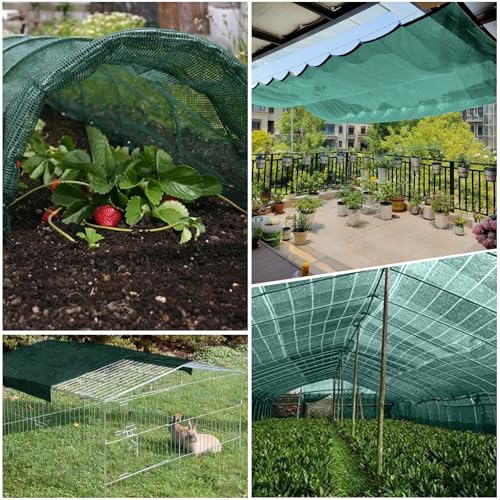 Shade Cloth for Garden (10FTx14FT / 90% Shade-Dark Green)